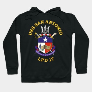 USS San Antonio (LPD 17) wo Back Hoodie